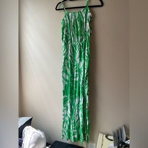 Lilly Pulitzer Target Girls XL Jumpsuit 14-16 green white
